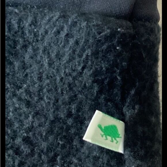 Turtle Fur Pullover Hat Soft Black Fleece Neck Warmer with Hood - Picture 4 of 10